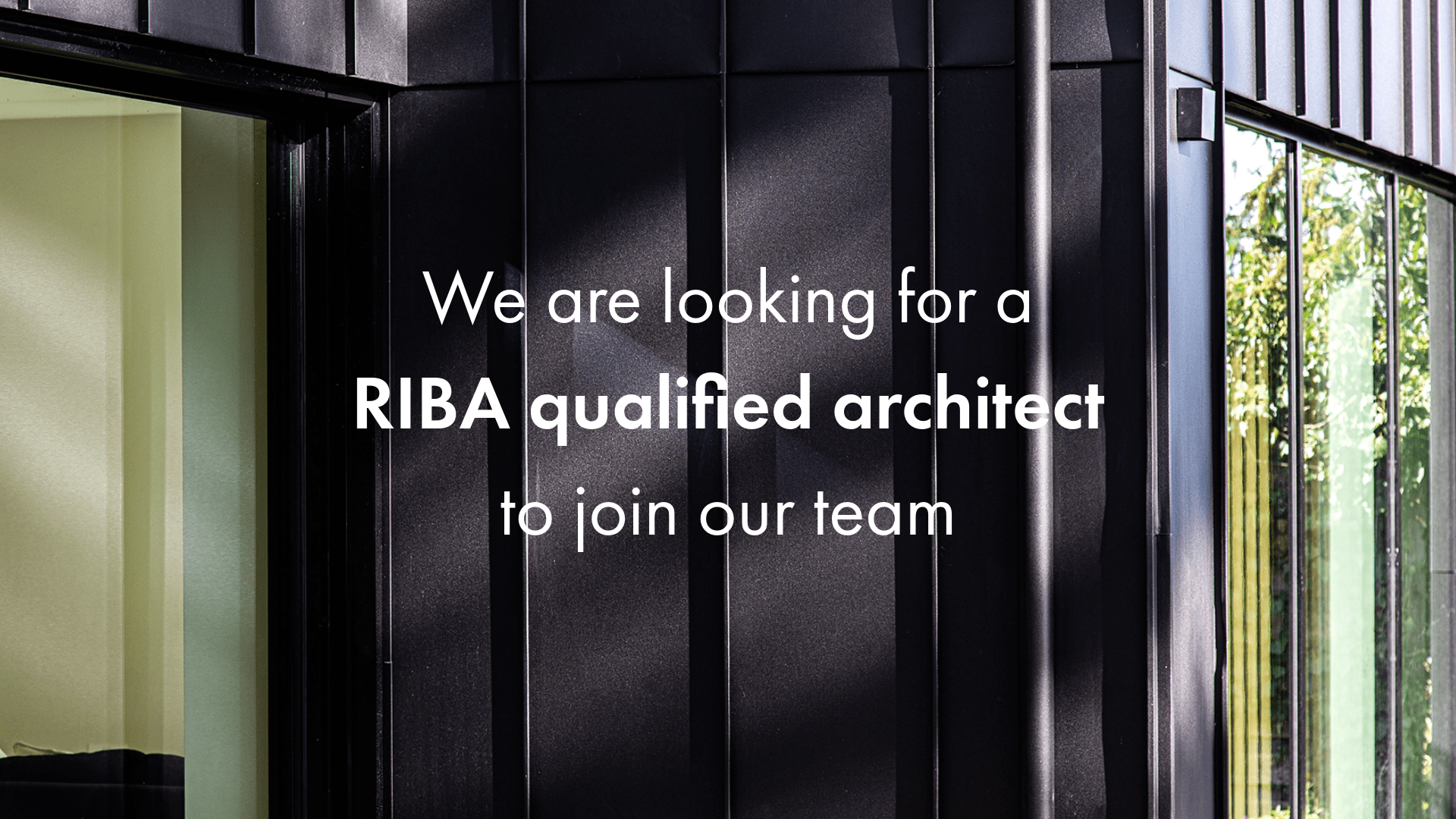 We're hiring Calling RIBA qualified Architects
